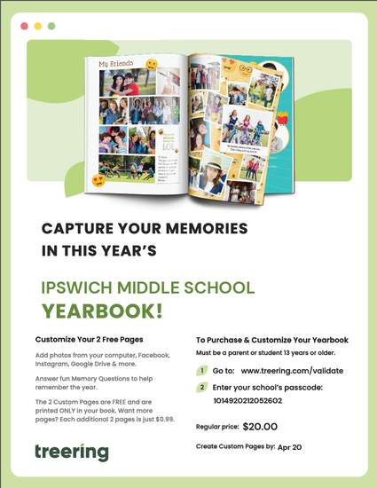  Information regarding Yearbook purchase